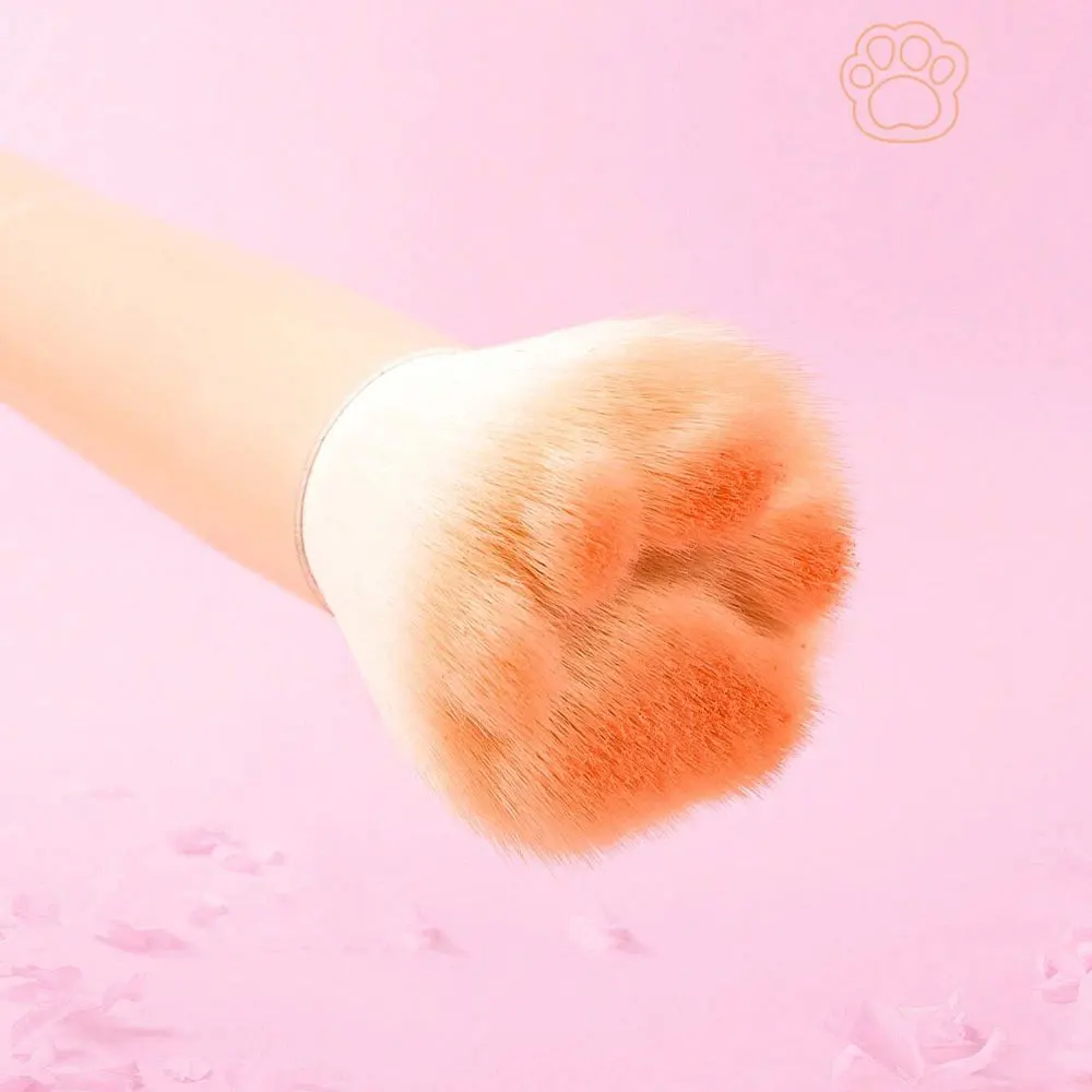 1pc New Cat Paw Blush Brush With Storage Box, Professional Makeup Tool Suitable For All Skin Types 6