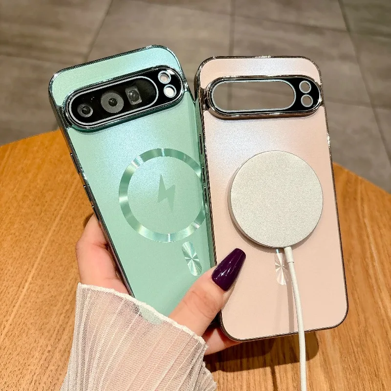 Matte Magnetic Wireless Charging Case with Slim Hard Protection Cover