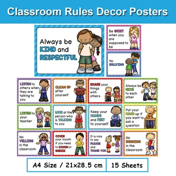 Classroom Rules Posters Set 1