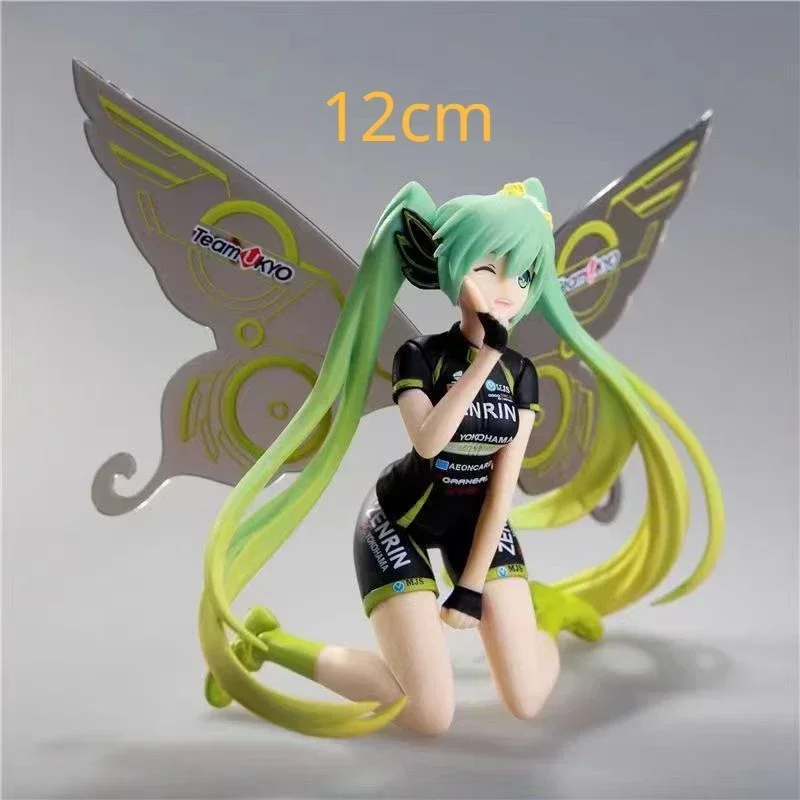 Colección de figuras de anime: figuras de Hatsune Miku y estuche con widget
