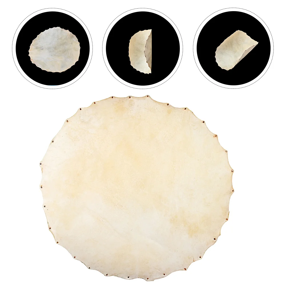 

African Drum Skin Fittings Percussion Part Replacements Bongo African Drum Covers Drum Goat Skin Random Style 30cm/35cm