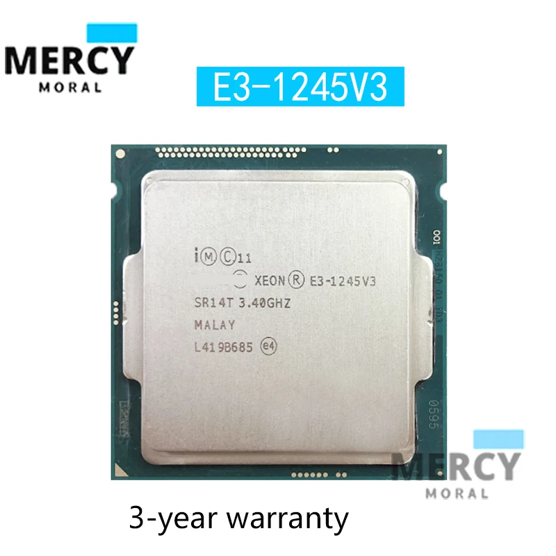 Intel Xeon Pour E3-1245v3 E3 1245v3 3.4ghz Quad-core Huit Fils ...
