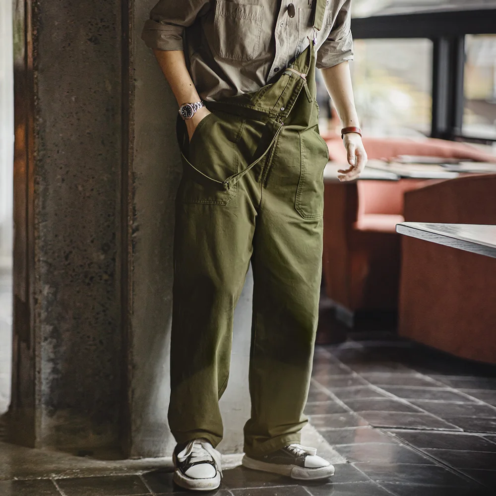 Men's Overalls Jumpsuit Trousers Casual Pants for Daily Spring and Autumn