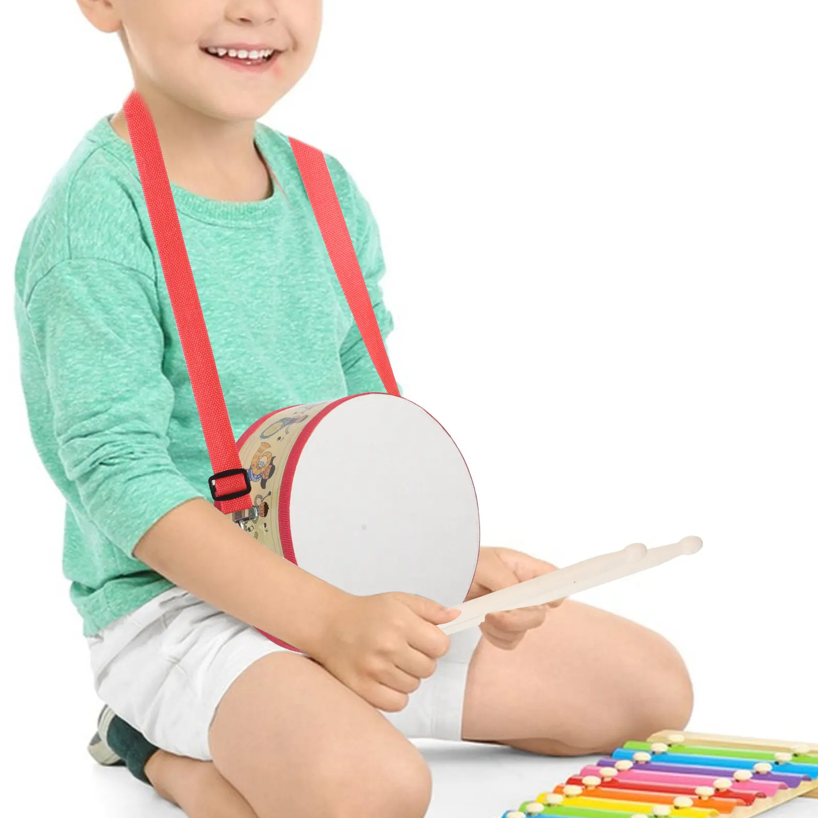 베이스 드럼 공예 악기 중국식 양면 액자