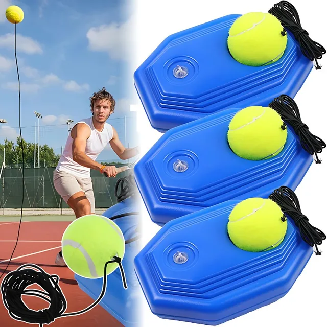 Portable Solo Tennis Trainer Rebound Tennis Ball with String Rope Self Tennis Practice Training Tool for Adults Kids Beginners Portable Solo Tennis Trainer Rebound Tennis Ball with String Rope Self Tennis Practice Training Tool for Adults Kids Beginners