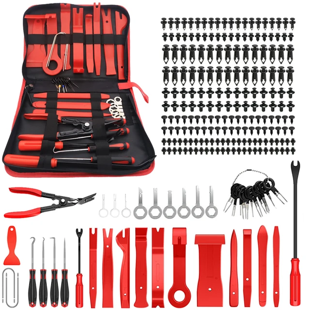 40PCS Auto Clip Pliers Fastener Terminal Remover Set Plastic Pry Tool Kit Car  Upholstery Repair Kit Door Panel Removal Tool Set - AliExpress