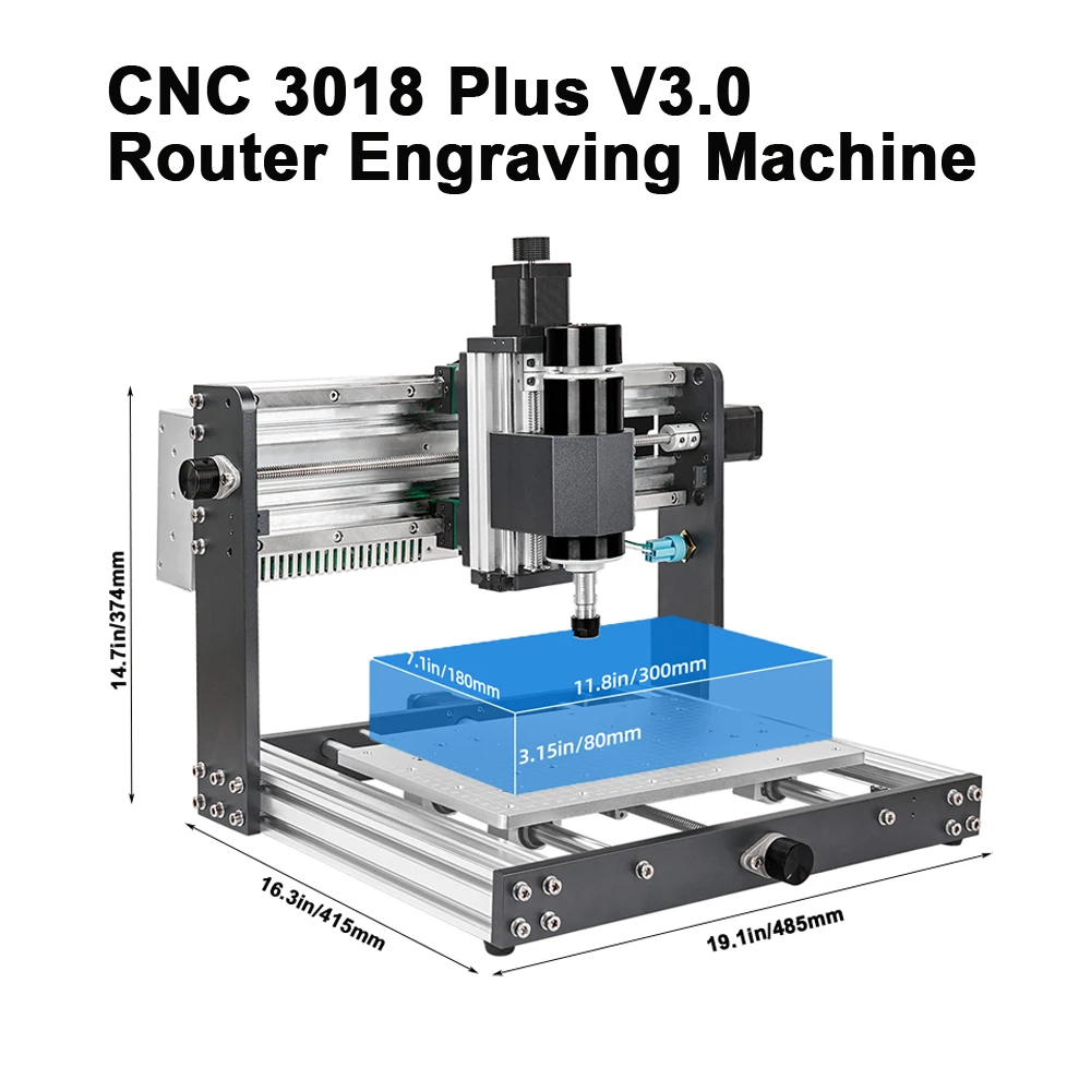 New LY CNC 3018 Plus V3.0 500W Desktop Wood CNC Router Engraver