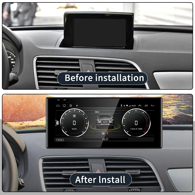 STWEI Factory Price 10.25" 8 Core Android13 Wireless Carplay Auto For 13-18 Year AUDI Q3 Car Player Multimedia GPS Navi Screen — view 2