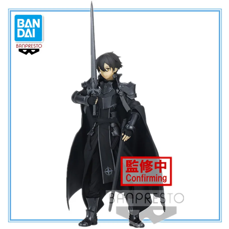 

In stock original Banpresto Sword Art Online Alicization Rising Steel Integrity Knight Kirito PVC Action Figures Toys