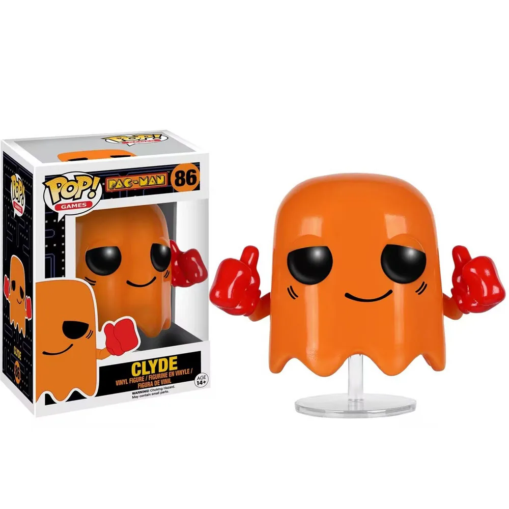 thumbnail image 4 of Figuras de acción de vinilo Funko POP Games Pac-Man-Clyde #86, juguetes, muñecos coleccionables, regalos para niños, 4 of 4