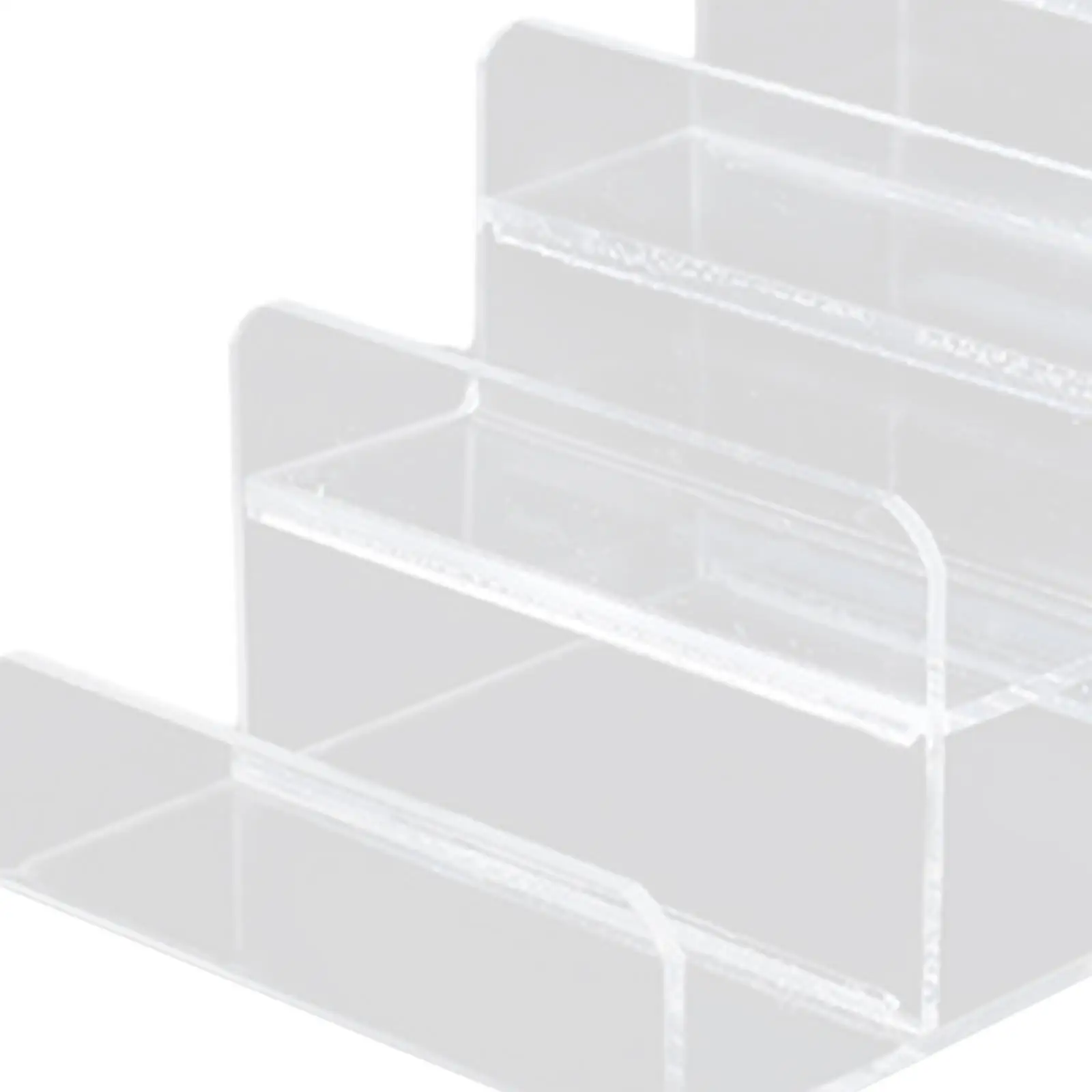 Acrylic Riser Display Shelf Portable Organizer Transparent Rack Multipurpose