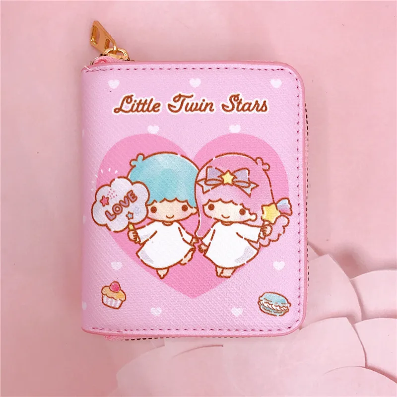 Cartoon Sanrio Hello Kitty & Kuromi Kompakte Geldbörse – Stilvolle Geldbörse mit Reißverschluss, Schlüssel- und Kartenhalter, strapazierfähiges Kunstleder – Detail 7
