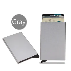 Sleek RFID-Blocking Minimalist Smart Wallet in Black (Gray)