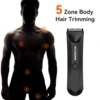 MAXGROOM Body Hair Trimmer Shaver for Men Ball Trimmer for Groin Pubic Replaceable Ceramic Blade Electric Razor Waterproof 2