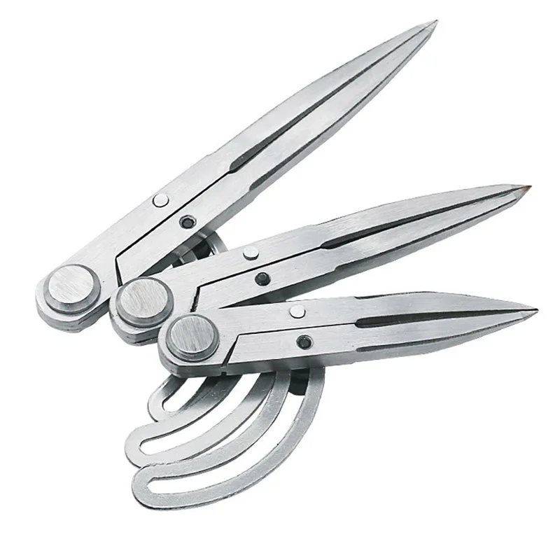 Stainless Steel Spacing Compass Adjustable Leather Marking Tool