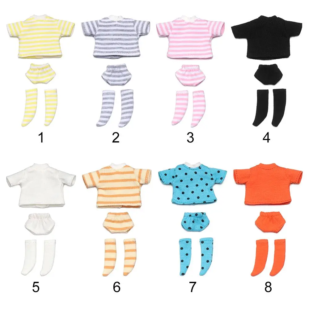 Cotton Doll Clothes Suits and T Shirt for 1/11 Dolls