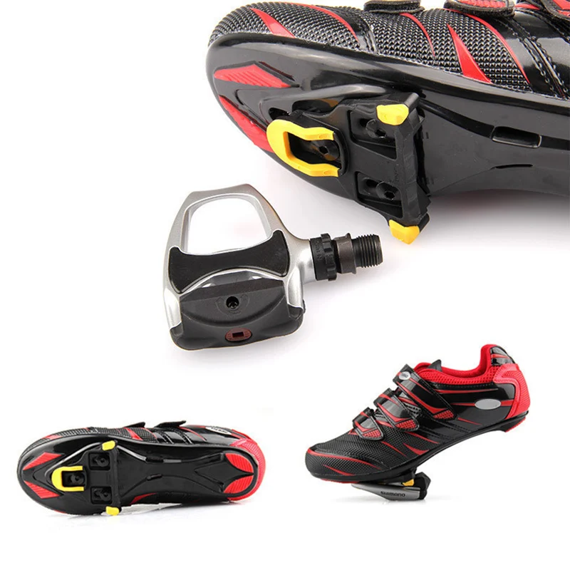 Self-Locking Lightweight Cycling Cleat Pedals with 3 Bearings