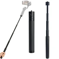 Aluminium Alloy Extension Pole Selfie Stick Monopod For Zhiyun Feiyu Gimbal Stabilizer Max Length 73cm Metal 1/4 Inch Screw