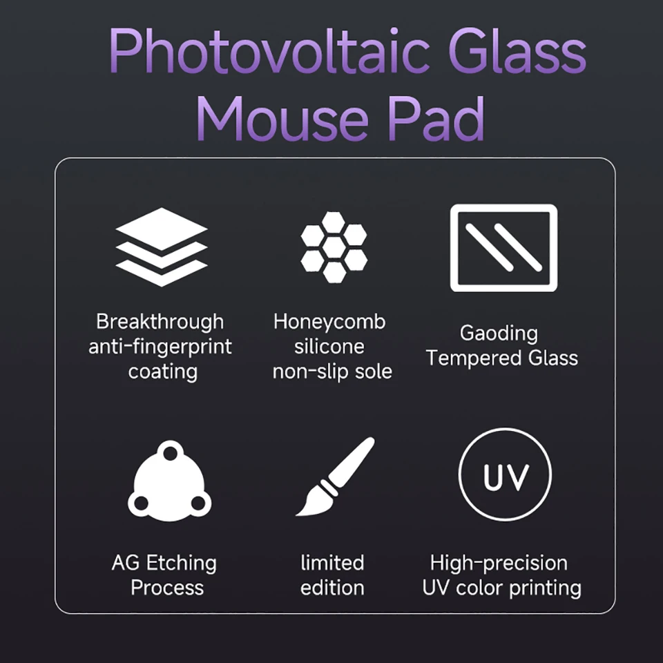 Darmoshark Game Mouse Glass Mouse Pad SHIHO GP-501 Joint Limited