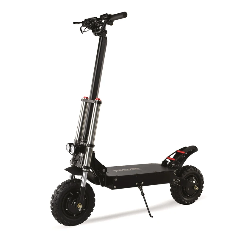 

60V 25A Lithium Battery Brushless motor off-road and Dual 1200W foldable electric scooter 11 inch dual