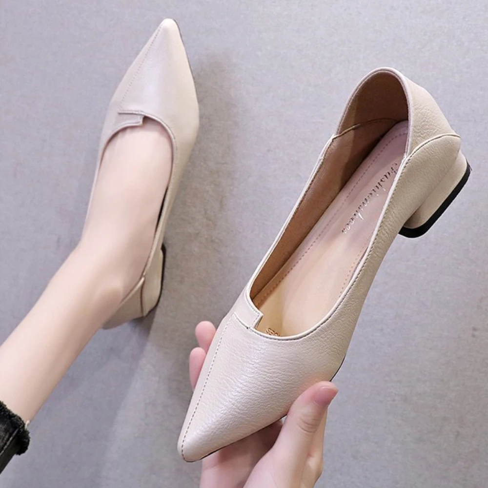 Calzado Mujer Punta Puntiaguda Zapatos De Tacón Shoetopia Para Mujer - Elegantes Con Lazo Y Puntera Puntiaguda Zapatos Elegantes Casual