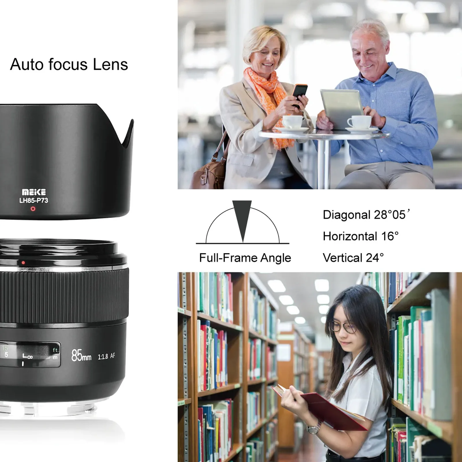 Meike 85mm F1.8 Auto Focus Full Frame Aspherical Medium Telephoto Portrait Prime Lens for Canon EOS EF Mount DSLR Cameras 4