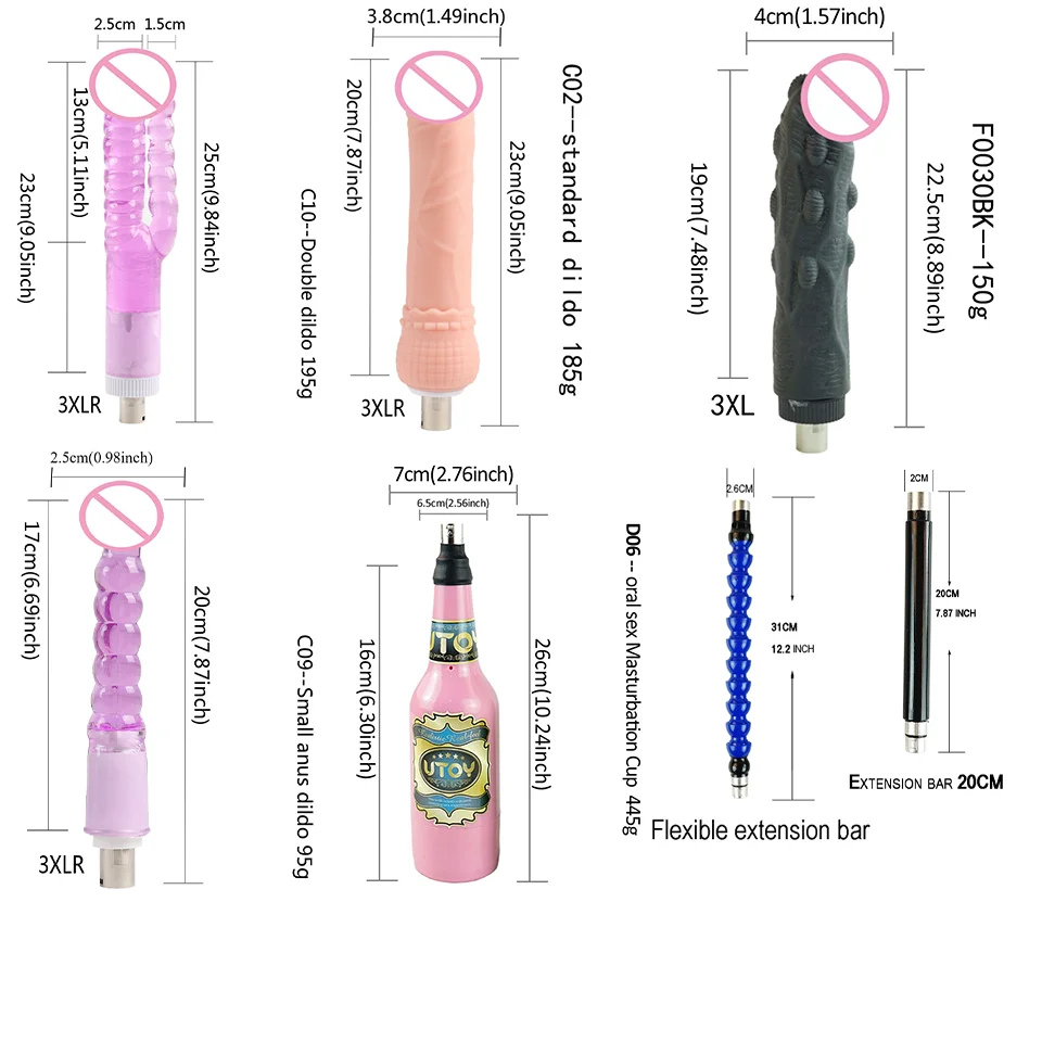 DTSUDU A2 Sex Machine for Women Retractable Mute Machine Pumping Gun with Vagina and Anal Male Masturbation Cup for Couple