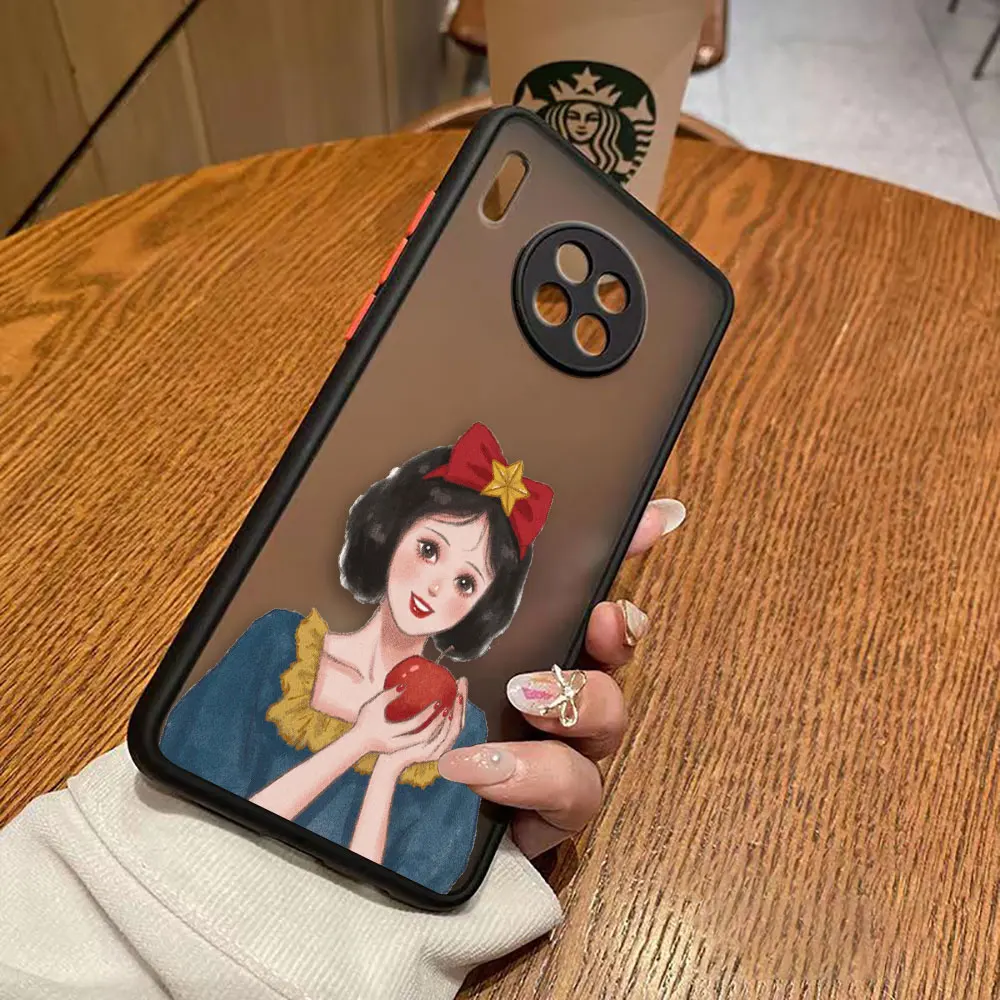 thumbnail image 1 of Funda mate para Huawei Y6P P50 P40 P30 P20 MATE 40 30 20 PRO PLUS Y7P Y8P Y9 Funda Shell d-princesa Disney maquillaje de Navidad, 1 of 5