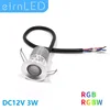 etrnLED RGB Waterproof Sauna Light Temperature Proof Multicolor 12V Mini Spotlight Outdoor Ceiling Dimmable Led Spot Bathroom 3W 1
