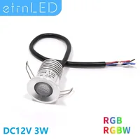 etrnLED RGB Waterproof Sauna Light Temperature Proof Multicolor 12V Mini Spotlight Outdoor Ceiling Dimmable Led Spot Bathroom 3W 1