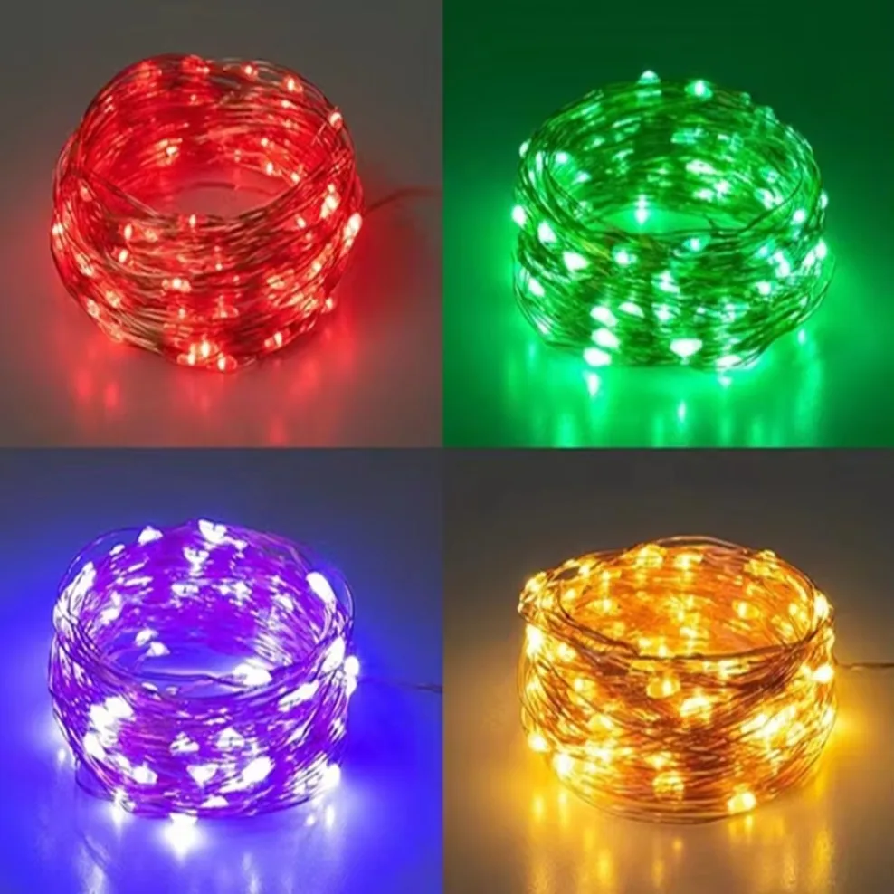 5M Waterproof LED String Lights Copper Wire Fairy Lights Battery Operated DIY Wedding Party Christmas Decoration String led string lights,decorative lights,string lights,led fairy lights