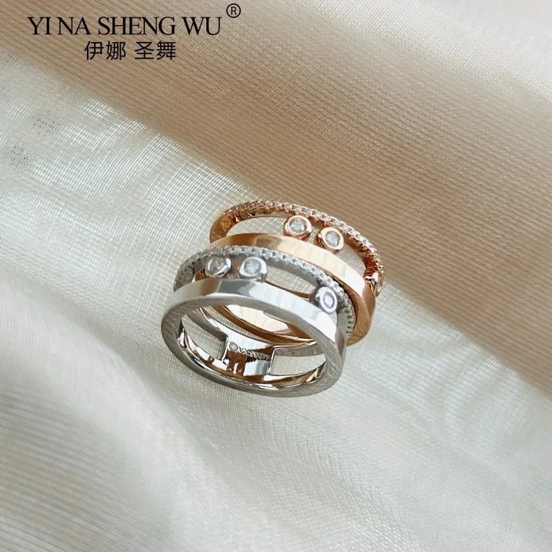 S925 Sterling Silver French Luxury Jewelry Fashion Women's Ring Exquisite and Elegant Style Ring Daily Wear with Accessories