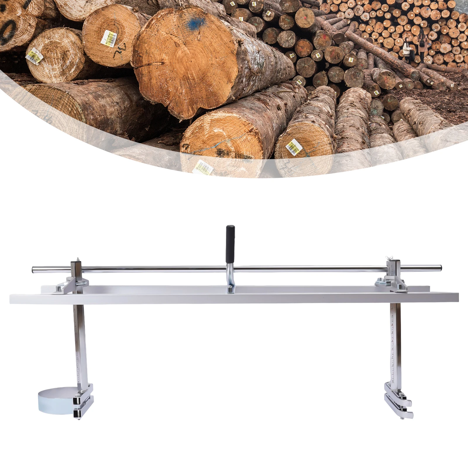 Chainsaw Mill 48 Inches Portable Mobile Chainsaw Tools Chainsaw Holder Efficient Mill Wood Guide Rail Timber Cutting