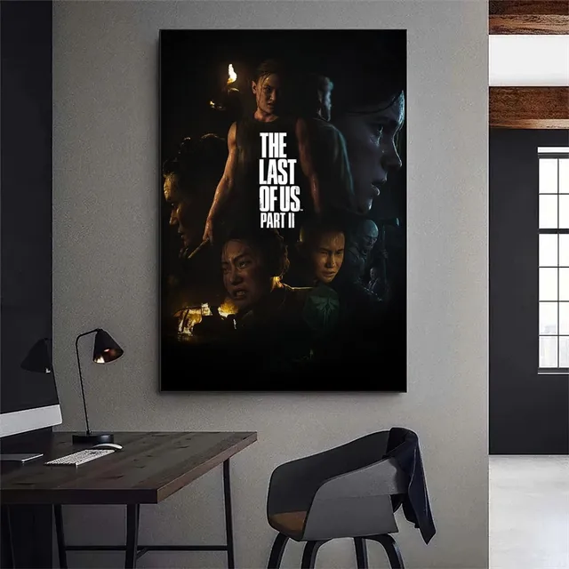 The Last of Us Part II Game Poster Gallery Prints Wall Decals Home Decor Decoration Self Adhesive Living Room Sticker 3