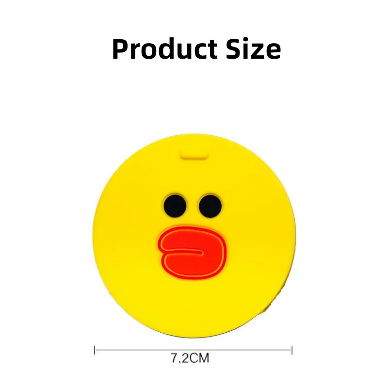 Cute Cartoon Car Anti-skid And Anti-vibration Water Cup Pad Door Slot Beverage Bottle Mat Universal Car Interior Anti-slip Mat
