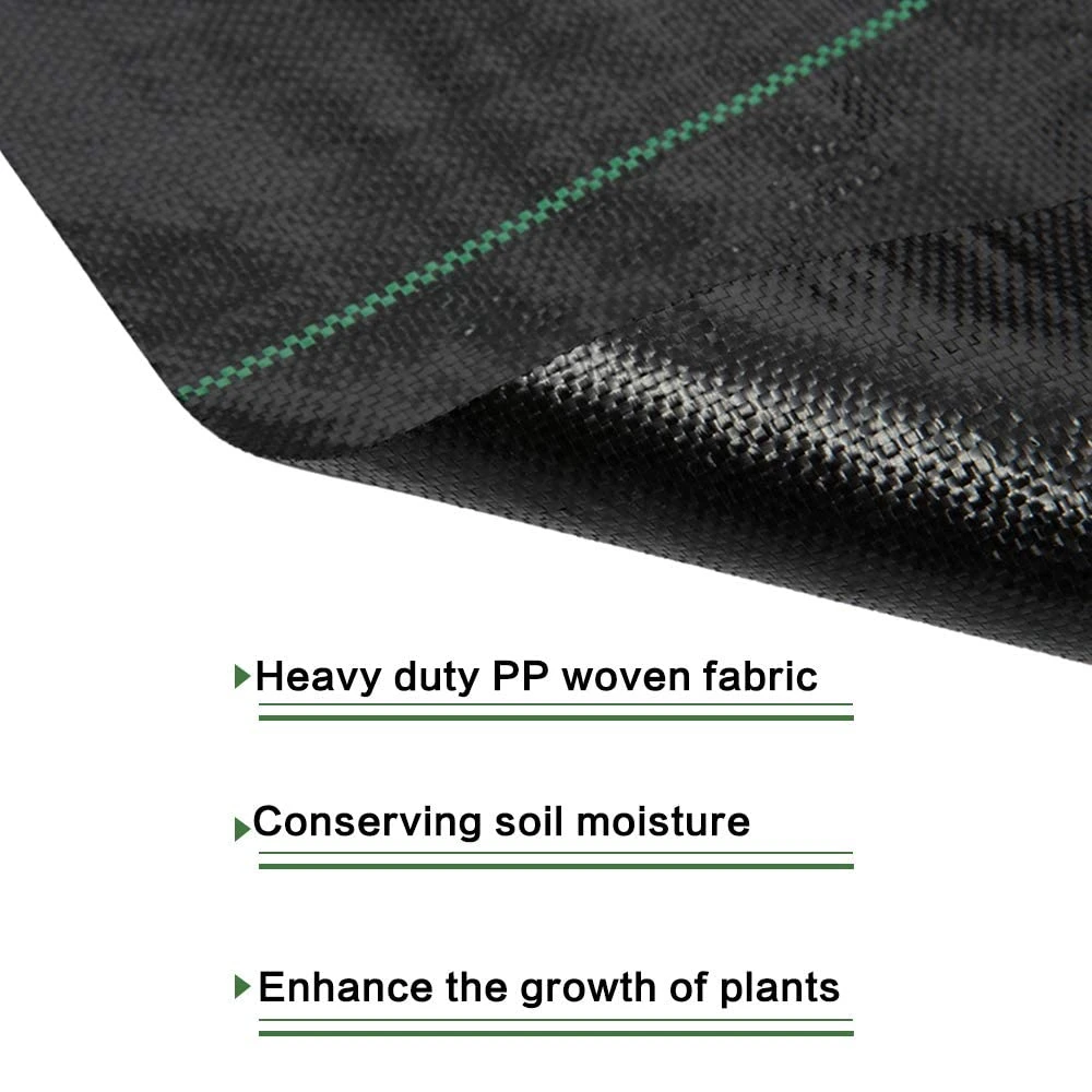 PE Agricultural Anti Grass Cloth Farm-oriented Weed Barrier Mat Plastic Mulch Thicker Orchard Garden Weed Control Fabric Black Plastic Mulch Film