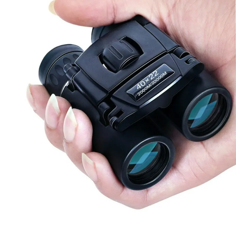 Powerful HD Long Range Binoculars Mini Folding Binoculars BAK4 FMC Optics for Hunting Outdoors Camping 2000m 40x22 waterproof binoculars