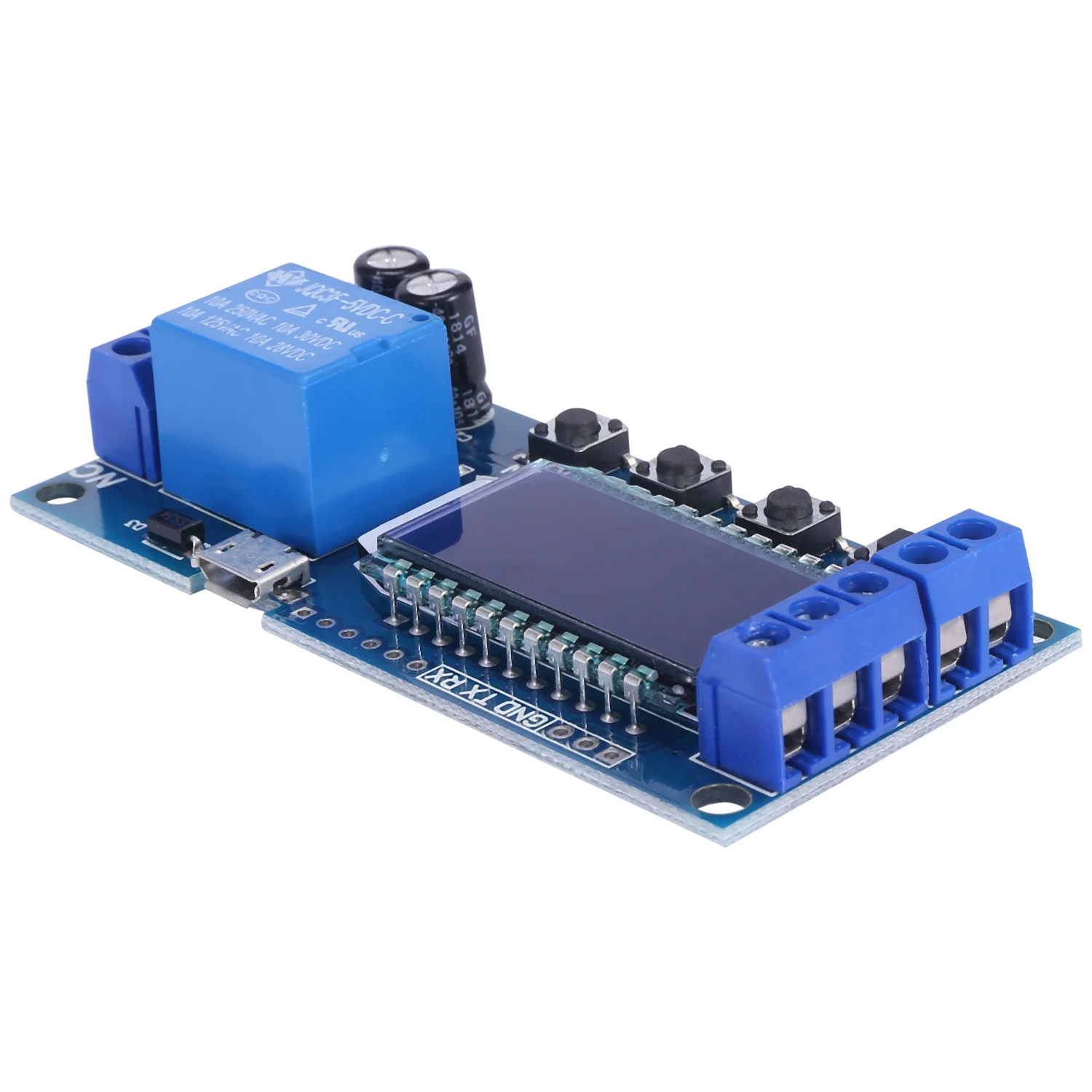 ũ USB  LCD ÷ ð   , DC 6-30V  ٱ Ÿ̸ ġ Ʈ Ŭ  