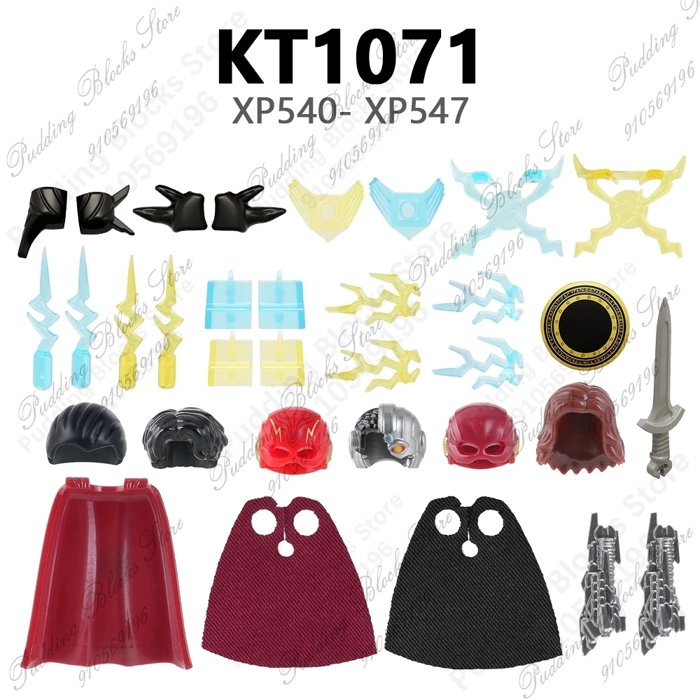 KT1071 Compatible with Action Figures Parts XP540 XP541 XP542 XP543 XP544 XP545 XP546 XP547 KORUIT Build Blocks Accessories Toys