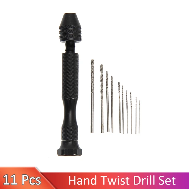 11Pcs Hand Drill with 10 Drill Bits Jewelry Resin Mini Hand Drill for Jewelry  Making - AliExpress