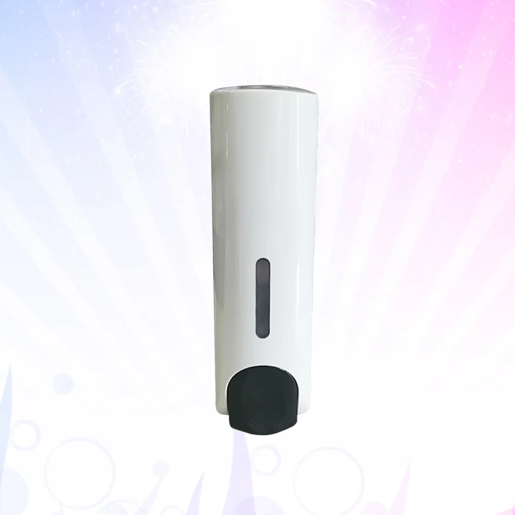 

1pc 350ML Wall-mounted Push Type Liquid Soap Bottle Plastic Refillable Shampoo Liquid Soap Container Dispenser