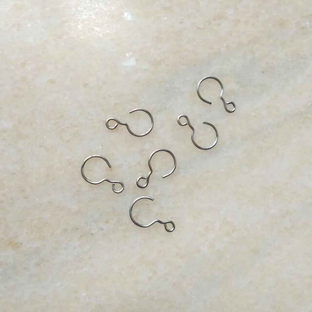 100pcs 16*9mm Chrome Metal S Hook Hanger Connector for Crystal Prisms Chandelier Wedding Party Christmas Tree Ornament DIY