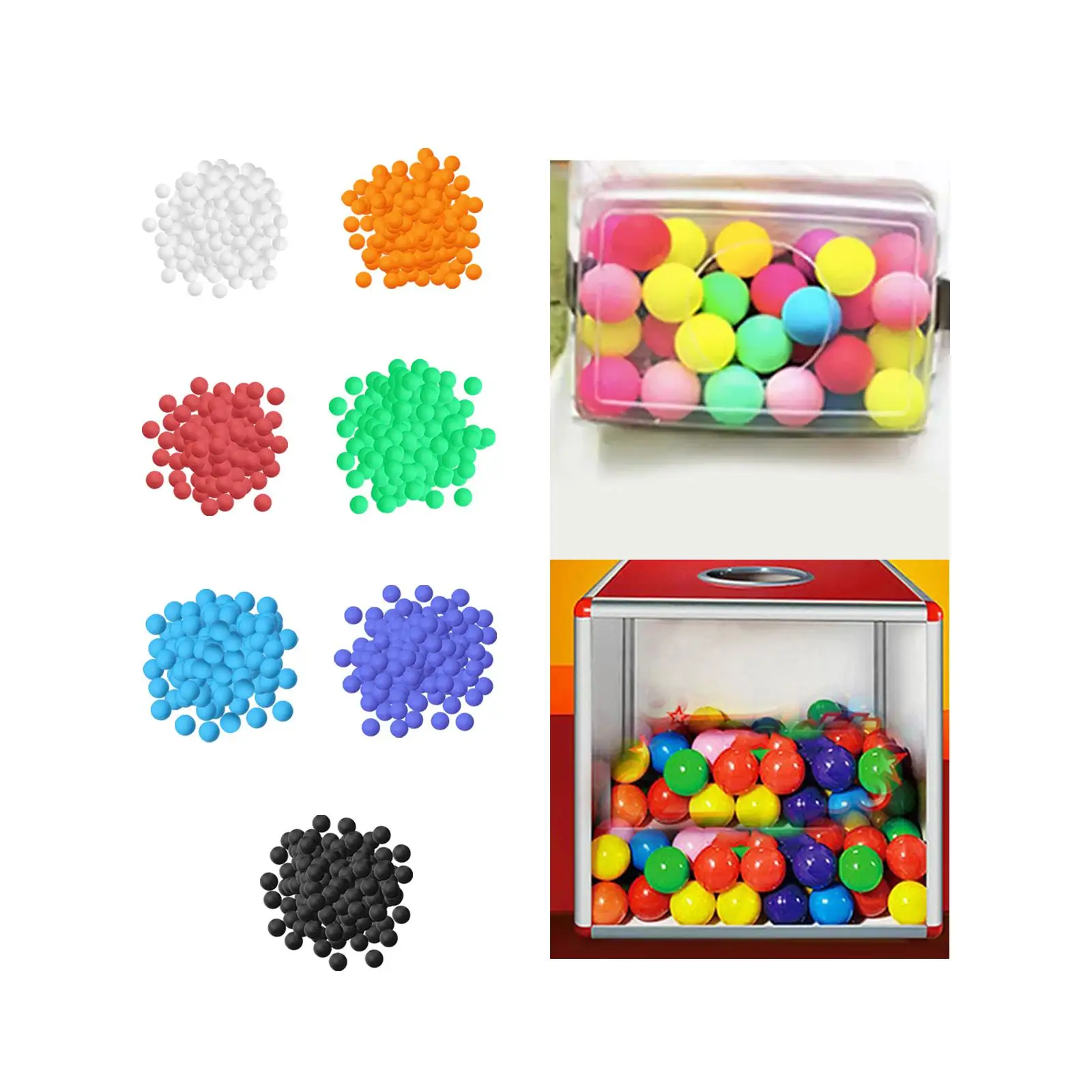 150Pcs Ping Pong Balls Pet Toys 40mm Table Tennis Balls for Recreational Play Activities Carnival Classroom Games Halloween