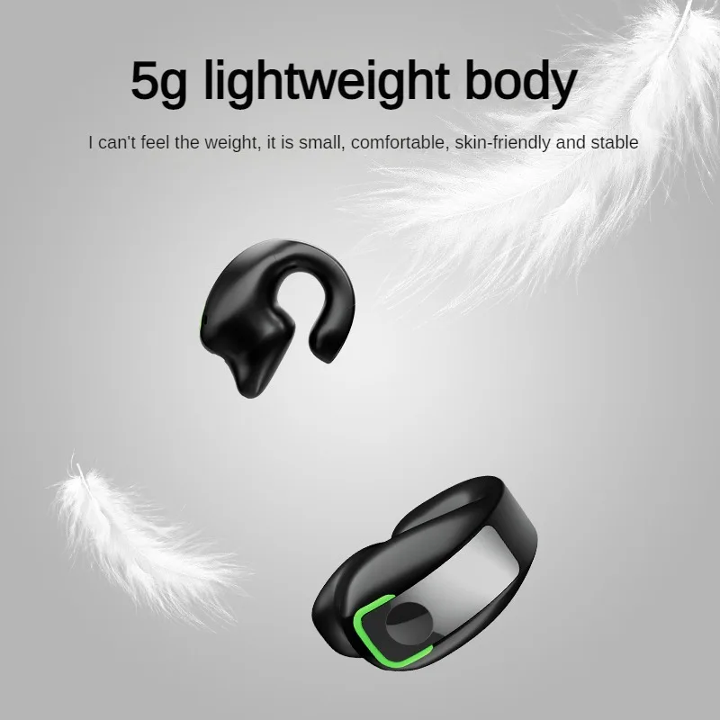 SK GD28 Bone Conduction TWS Headphones Bluetooth V5.3 Ear Clip Lightweight Business Sports Game Headset with Mic Noise Reduction 2