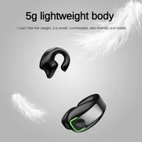 SK GD28 Bone Conduction TWS Headphones Bluetooth V5.3 Ear Clip Lightweight Business Sports Game Headset with Mic Noise Reduction 2