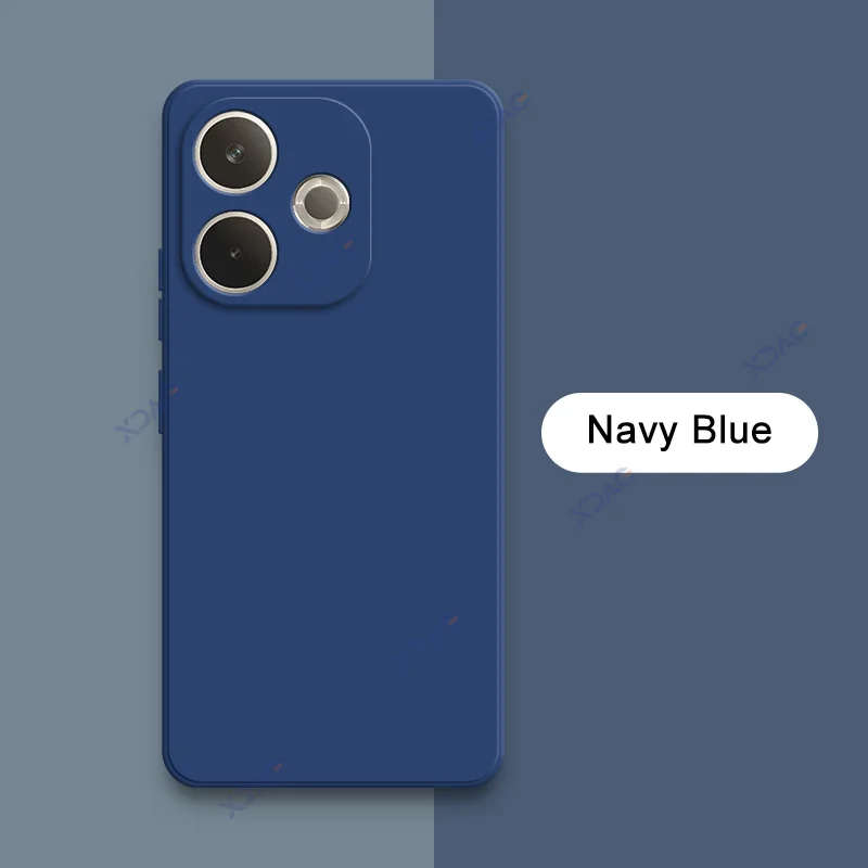 Premium Square Liquid Silicone Phone Case - Soft Protective Anti-Drop Shockproof Cover