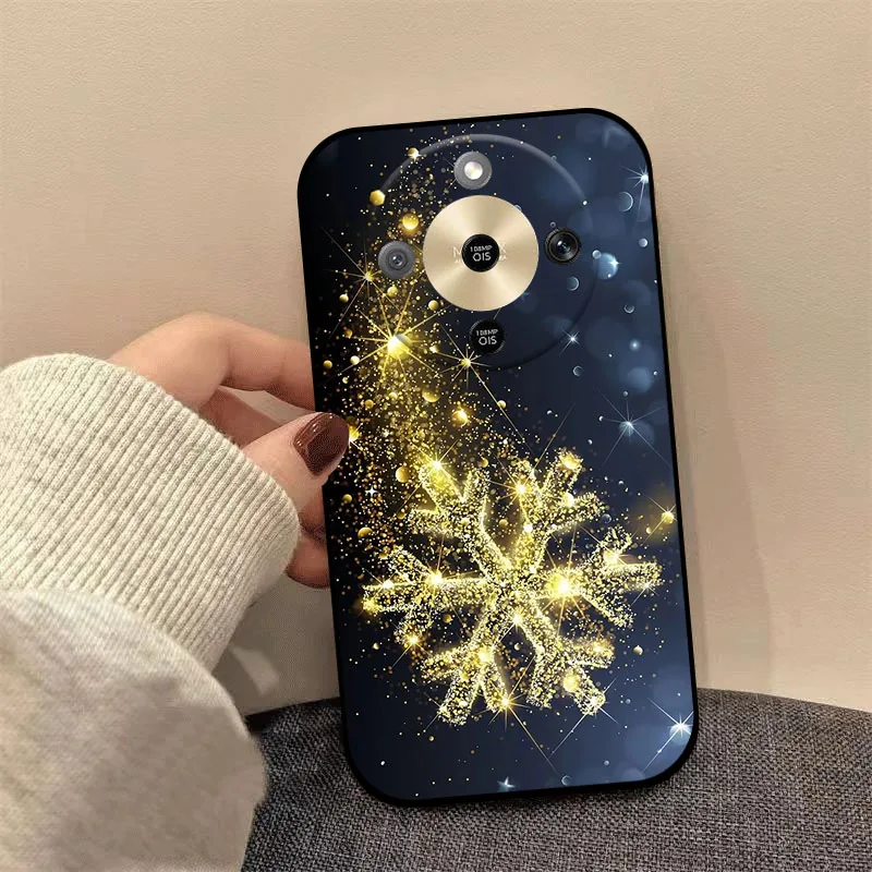 Christmas Painted Soft TPU Silicone Phone Case Cover - Holiday Design