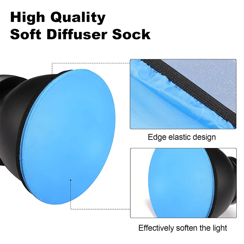 SOOHPHO 6 Pieces 7 Inches/ 18 cm Standard Diffuser Light Sock Cloth White Lamps