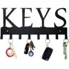 Key/Home Holder for Wall Nail-Free Wall Mounted Key Hooks for Wall, Metal Key Rack for Entryway 1