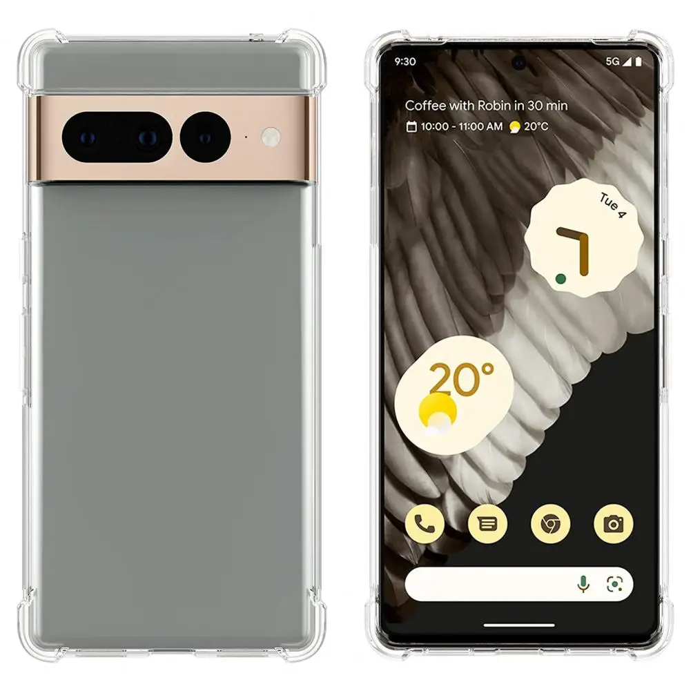 Transparent Phone Case for Google Pixel with Air Bag Protection Technology - Image 2